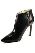 High Heel Ankle Boots Black Leather