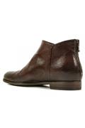 Low Boots Brown Moka Texture Leather