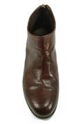 Low Boots Brown Moka Texture Leather