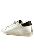 2SD Low White Black Leather Ice Suede