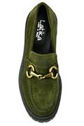 Moccasin Green Aged Suede