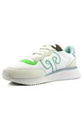 Master White Mesh Suede Light Blue Green Leather