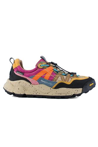Iwano 2 Fuxia Nylon Yellow Suede Dark Grey Petrol Black Vibram, FLOWER MOUNTAIN