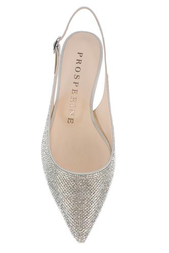 Chanel Glittered Leather Crystal Silver