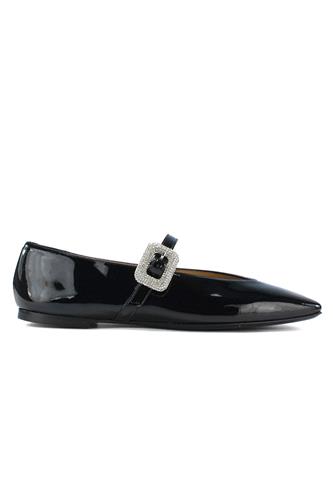 Ballerina Black Patent Leather Fashion Accessory, PROSPERINE
