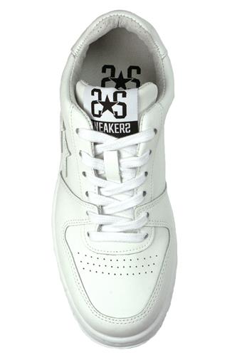 2SD King Low Total White Leather