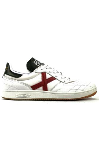 MUNICHOrion Winter Canvas White Leather Red Black