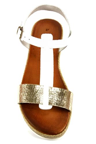 Sandalo Corda Bianco Oro