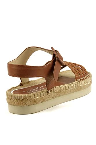 Amanda Natural Biscuit Woven Leather
