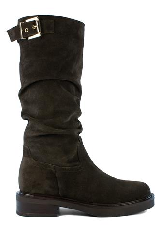 Azzurra Brown Suede Buckle, ANGELICA