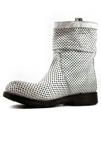 Asport White Perforated Leather