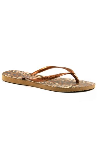 havaianas slim animals rose gold