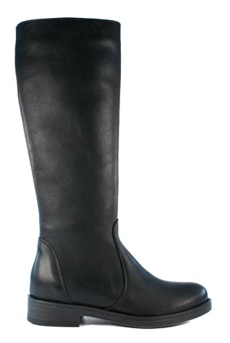 High Vintage Boot Black Leather, LATIKA