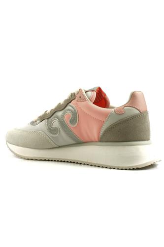 Master Pearl Grey Pink Nylon Leather Grey Suede