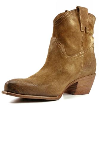 Ankle Boot Soft Aged Suede Taupe
