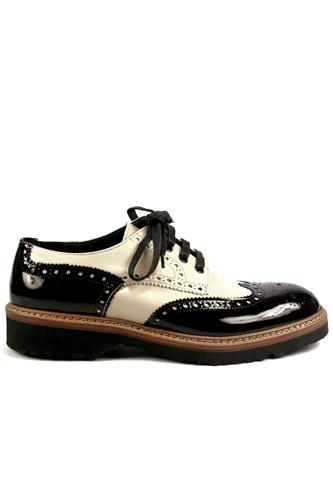 Shoes Patent Leather Black Cream, WEXFORD