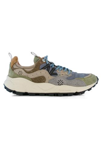 Yamano 3 Grey Nylon Military Light Brown Suede, FLOWER MOUNTAIN